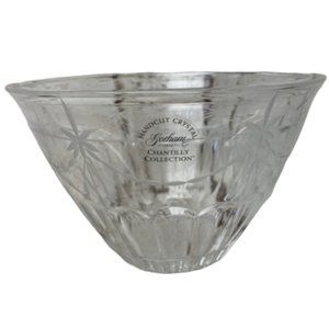 NWT Gorham Crystal Chantilly Collection Candy Dish